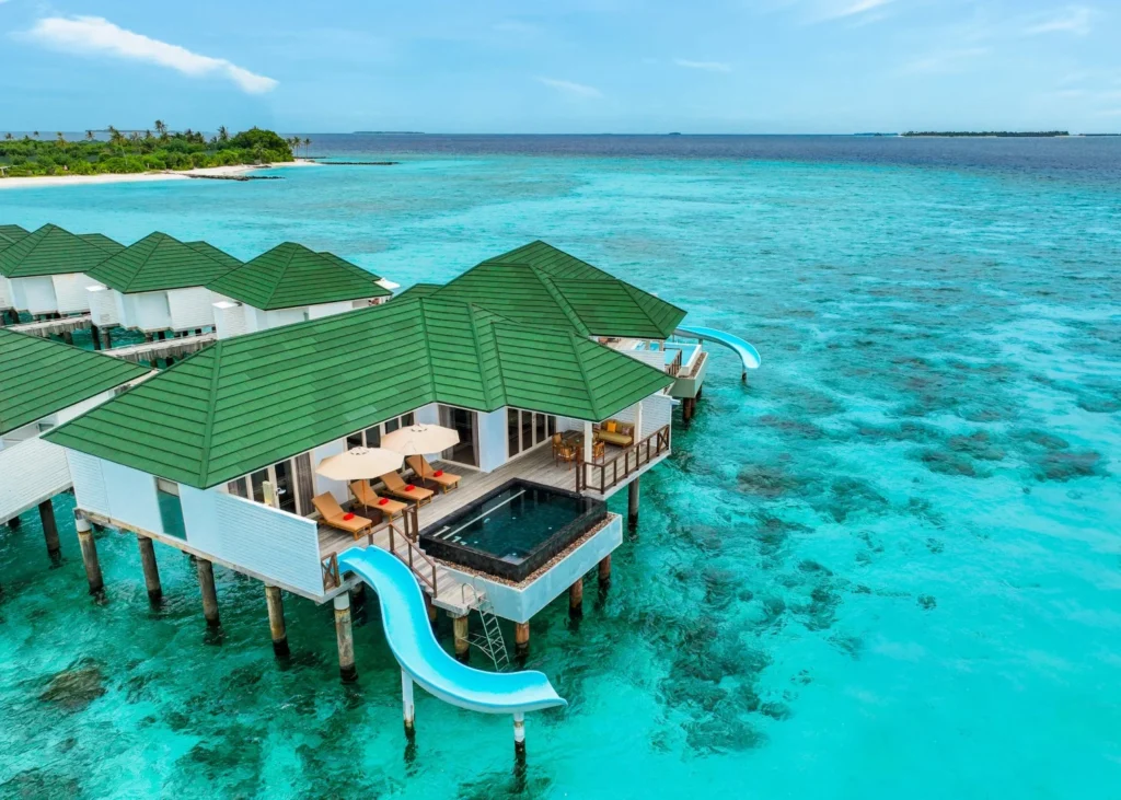 Water Pavilion with Pool + Slide